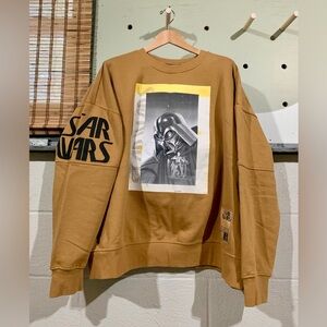 Disney Star Wars Darth Vader Tan  Crewneck Sweatshirt